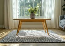 Comment placer un tapis scandinave sous une table basse