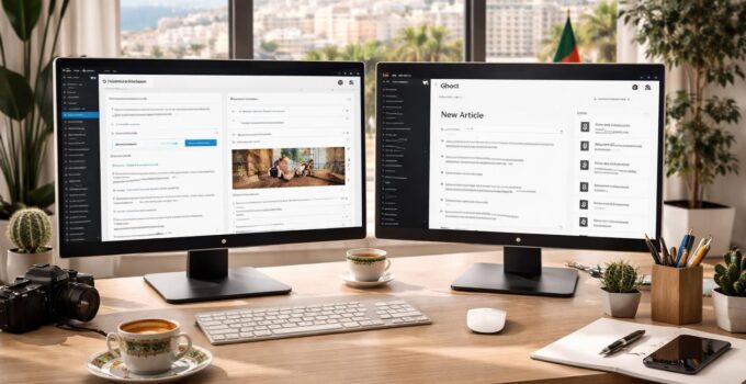 Plateformes de publication d&rsquo;actualités avec WordPress et Ghost pour médias algériens modernes